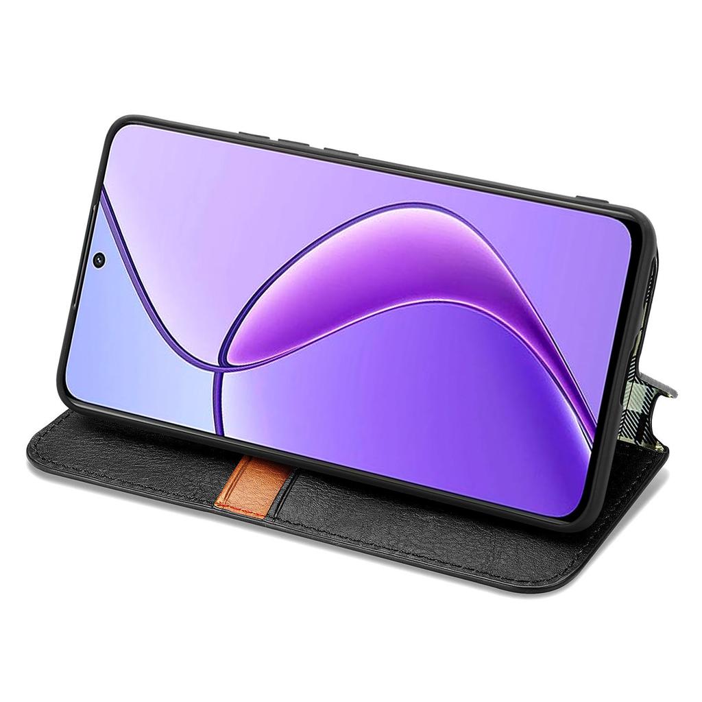 Für TECNO Spark 30C 4G PU Lederhülle Rautenprägung Brieftasche Ständer Handyhülle