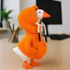 Funny 5 Inch Goose Outfits Red Hoodies Soft Solid Color Desk Goose Outfits Clothes Mini Porch Goose Hoodies for Table Decoration