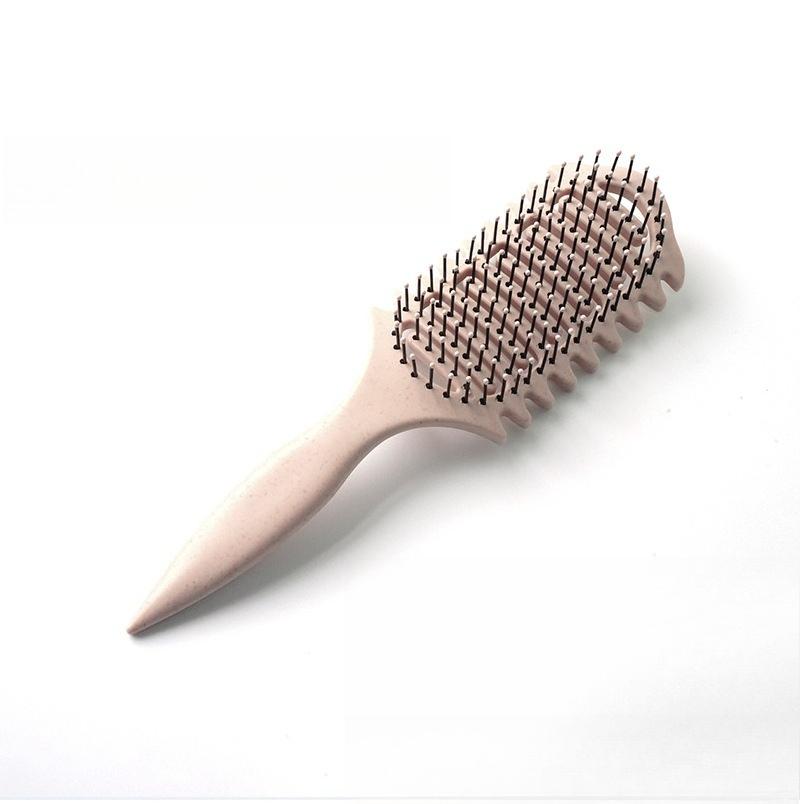 Bouncing Comb, Hollow Massage Comb, Cross-border Comb, Hair Dryer, Two-in-one, for Straightening and Fluffy Curling Hair