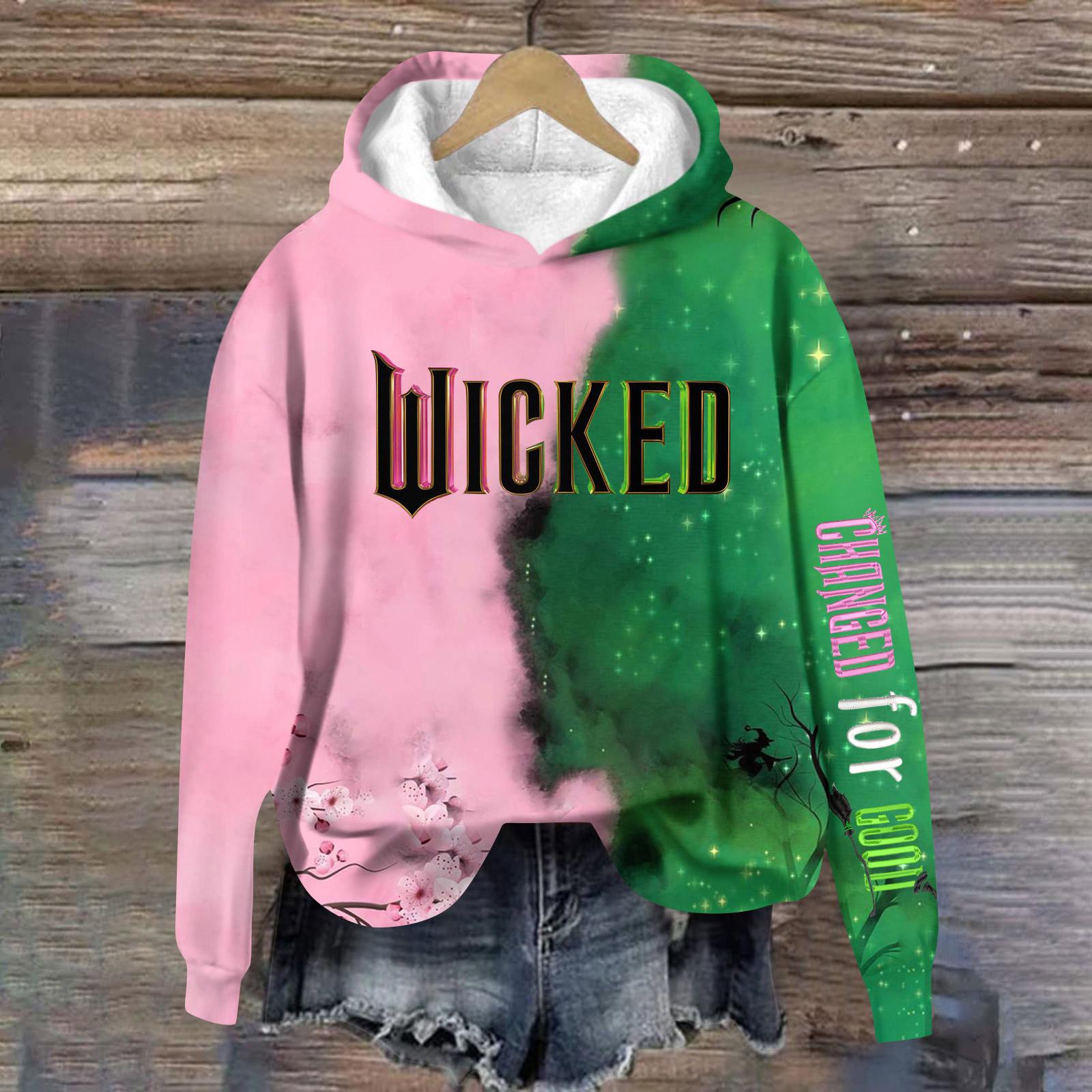 

Женская повседневная мода винная индейка семейный принт на День благодарения длинный рукав O-образный вырез пуловер толстовки L темно-зеленого