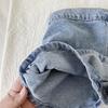 2023 Summer Girls' Denim Culottes: Korean-Style Button Shorts for Baby Girls
