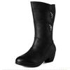 Autumn women's long boots are simple comfortable slip resistant wear-resistant with thick heels  high heels