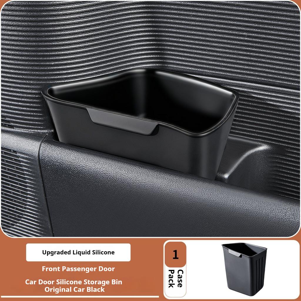 For BYD Ti 7 Leopard 7 Car Mounted Silicone Trash Can Multi Functional Door Umbrella Bucket Waterproof Tank Car Accessories