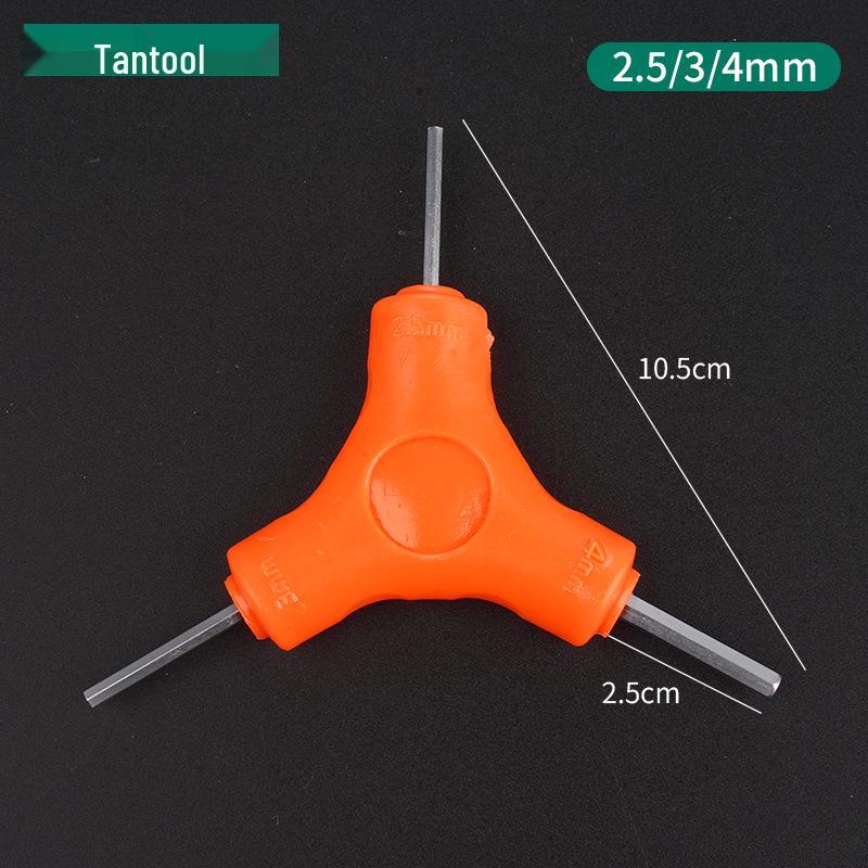 Y-shaped Three-Way Hex Socket Wrench for Bicycles