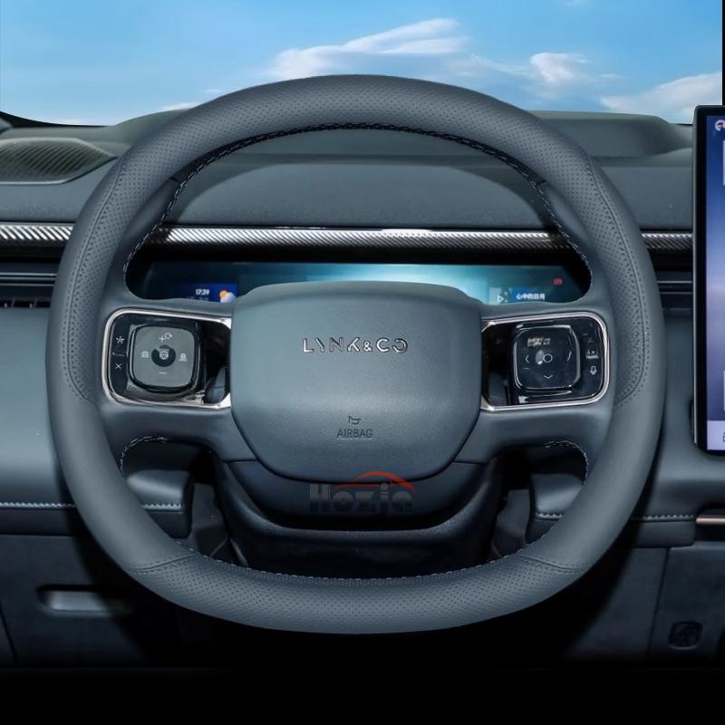 Leder Auto Lenkradabdeckung für LYNK CO 900 2025 Innenzubehör