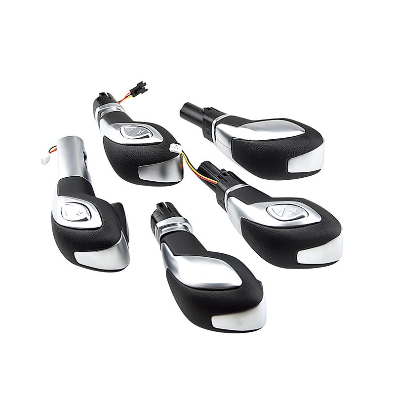 Fit For Ford Focus Kuga Mondeo Ecosport Fiesta 2013-2018 Car Automatic Gear Stick Shift KnobShifter Lever Head Black Silver