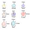 100pcs Acrylic Beads Mixed Macaron Color Star Heart Pumpkin Shape Loose Beads For Jewelry Making DIY Bracelets Keychain Supplies