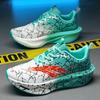 Men Running Shoes Air Cushion Jogging Shoes Carbon Board Marathon Athletic Breathable Lightweight Women'S Nonskid Daily Athletic Shoes