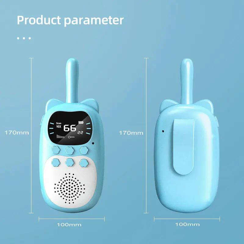 New Walkie Talkie 2pcs Kids Long Distance Electronic Toys Children Baby Radio Phone for Boys Girls Christmas Birthday Gift
