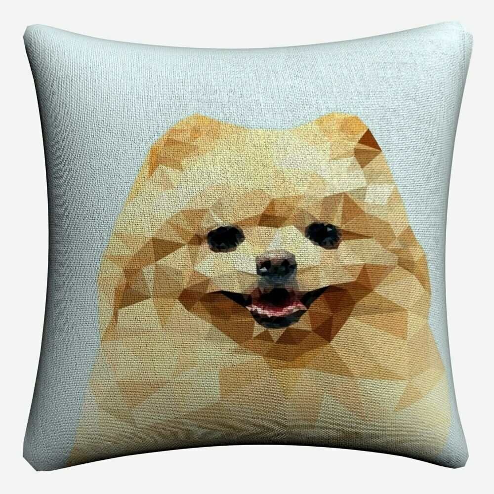 Pomeranian Puppy Dog Simple Art Cushion Cover For Sofa Chair Home Decor Almofada
