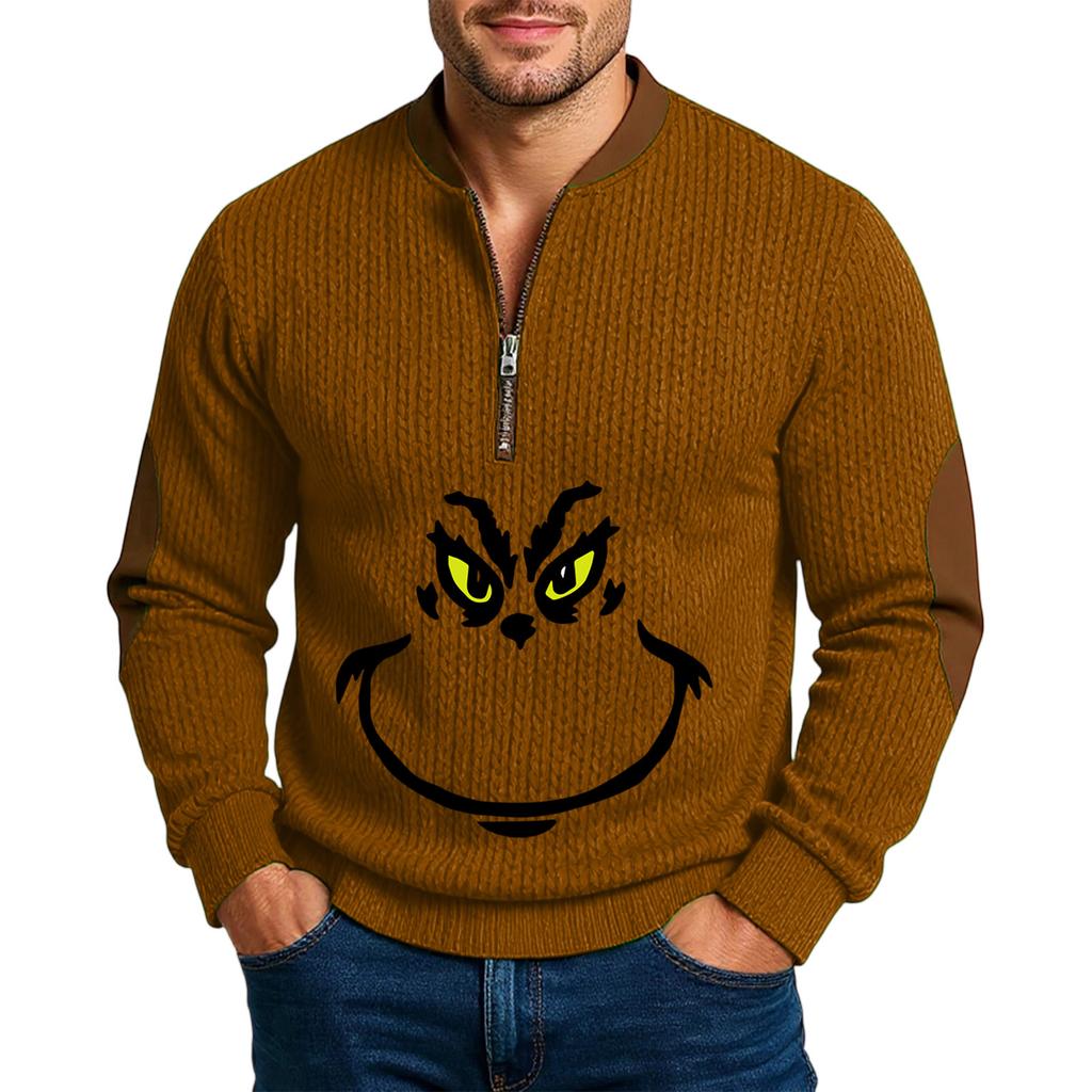 Men'S Outdoor Zipper Long Sleeved Sportswear Casual Sweatshirt