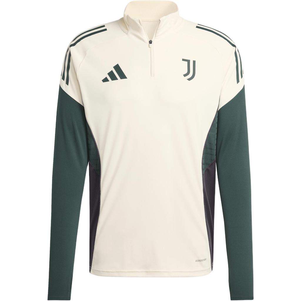 adidas Juventus EU TR Top Color Block Logo Slim Fit Stojáček Dlouhý rukáv Fotbalové tričko Pánské topy JN7469