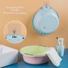 Large Capacity Double-Ear Plastic Basin for Household Use, Ideal for Washing Vegetables, Footbaths, and Storage