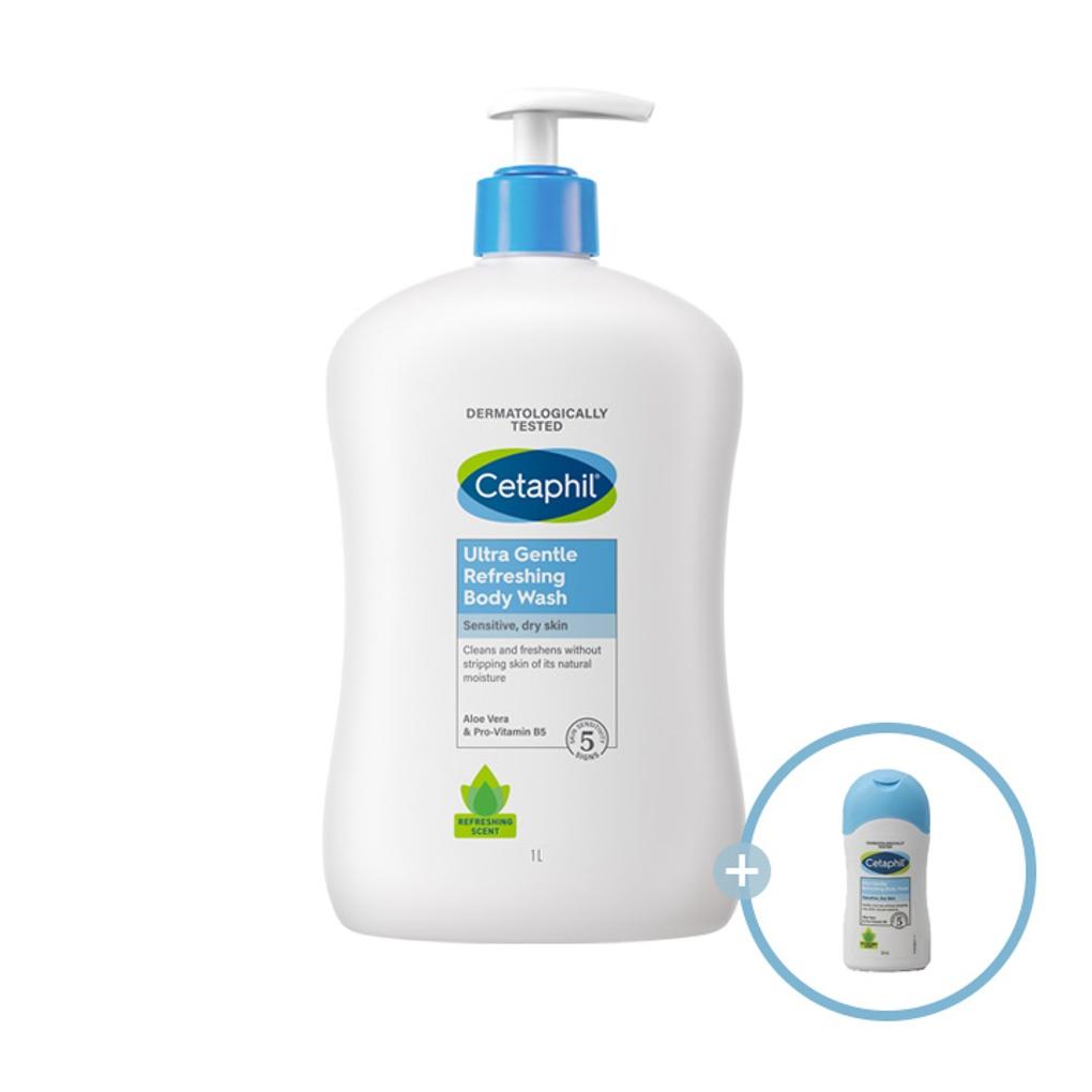 

Cetaphil Gentle Sensitive Moisture Body Wash Refreshing (Fresh Fragrance) 1L x 1