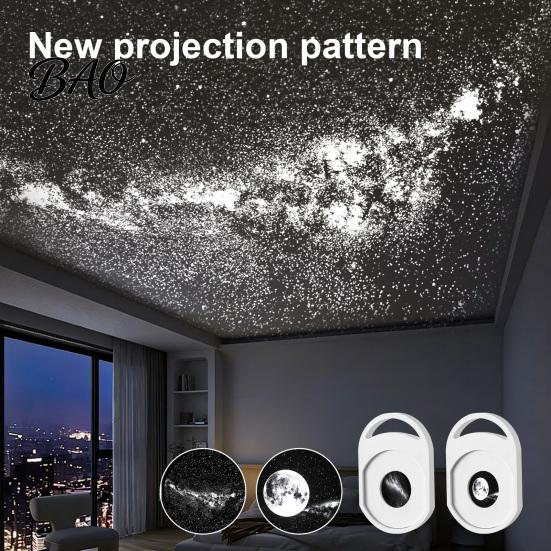 Soft Eye Protecting Light USB Star Projector Night Light, Starry Sky Lamp with Film Slides, Touch Dimming Holiday Decoration & Timer, Flexible