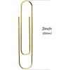 Generic Gold Paper Clips, 100 Count Large Size, 2 Inch Jumbo Paperclips, School and Office Supplies, ZANE5242114