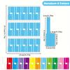 180pcs Self-Adhesive Cable Labels Colorful Waterproof Wire Marking Ties Laser Printer Stickers Fiber Wire Labels Organizers