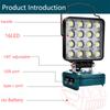 4 inch Emergency Tool Lamp Led Light For Bosch 18VLi-ion Battery Outdoor Work Spotlight Flashlight with USB&Type-c Charging Po