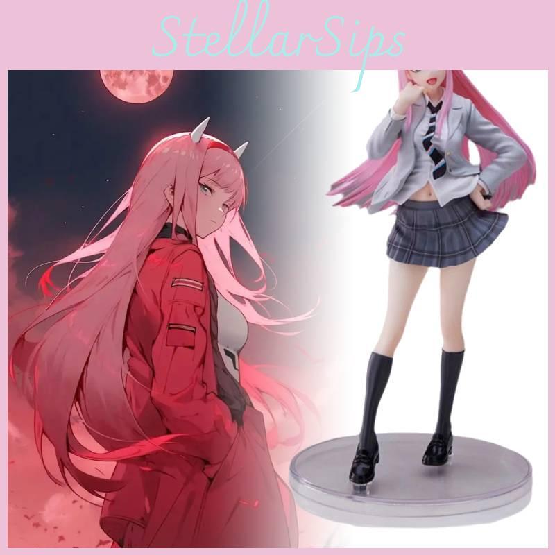 In Darling The Franxx Zero Two Figurine Anime Model Uniform Jk Statue Gift Toy