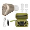 Перезаряджуваний Підсилювач Звуку Медичного Класу Силіконовий Ергономічний Компактний Сріблястий Слуховий Апарат для Повсякденного Життя