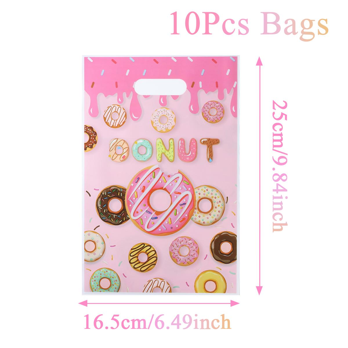 

10/25/50 шт. Сумка-пончик для подарков, пакеты для упаковки конфет, декор для вечеринки по случаю дня рождения в тематике пончиков, товары для детского душа, вечеринки с конфетным баром Other
