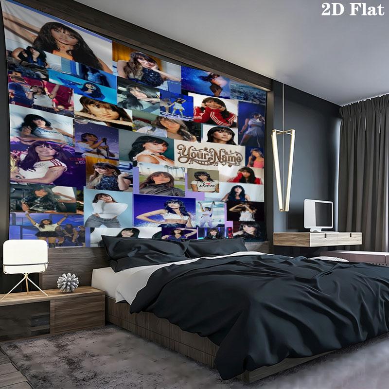 Aitana Name Wandteppich Ästhetischer Wandbehang Bedruckter Stoffdecke Dekorative Wandteppiche für Schlafzimmer Wohnzimmer Heimdekoration