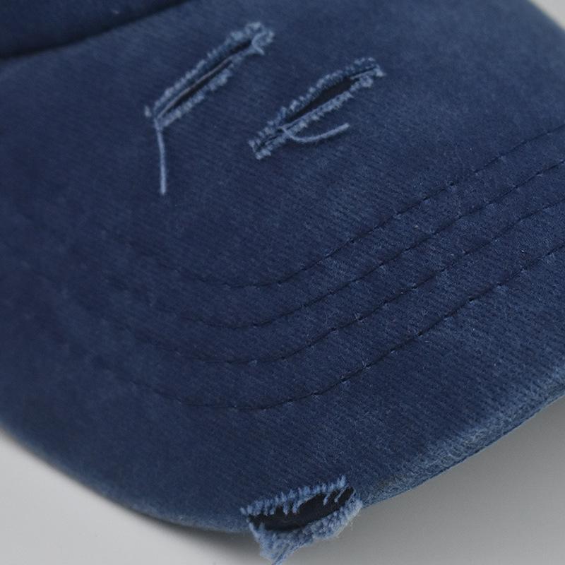 Washed Mesh Baseball Cap New Spring Solid Sunhat Men Women Summer Cap Cotton Snapback Caps Hip Hop Fishing Hat Retro Ponytail Visor Hats