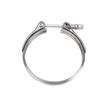 Car Turbocharger Exhaust V Band Clamp 186917 109‑114mm 4.3‑4.5in Replacement for Holset HX52 HX55