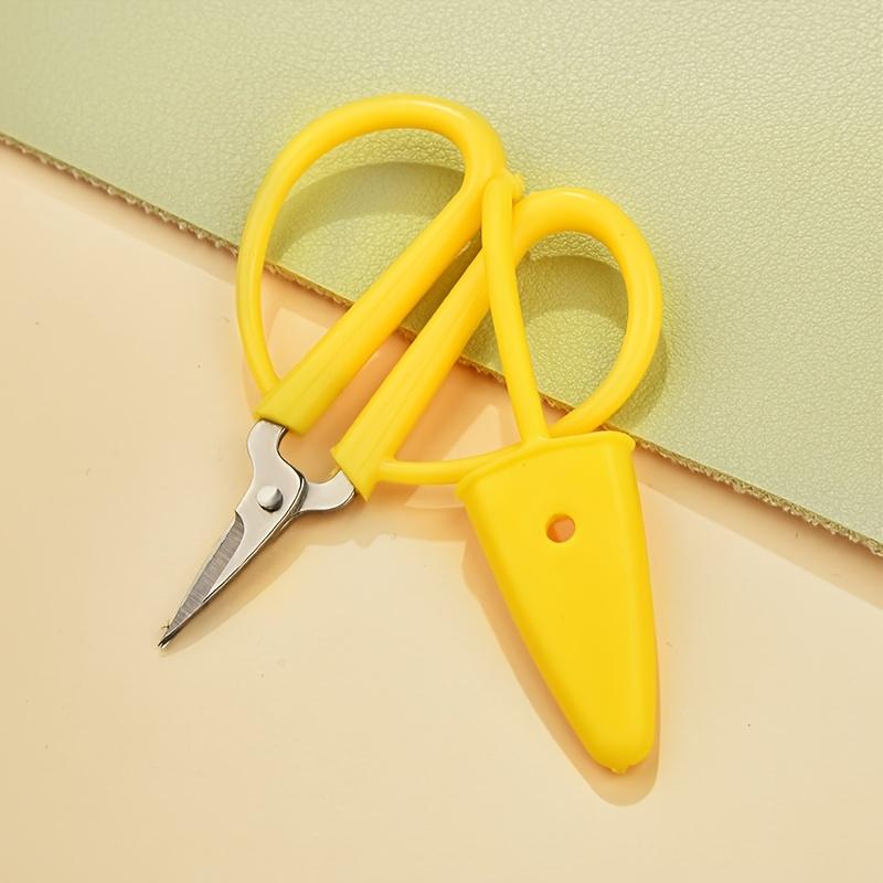 Compact Silicone-Covered Mini Scissors - Portable Thread Trimming & Embroidery Shears, Safety Pointed Tip, Ideal for Sewing & Crafts