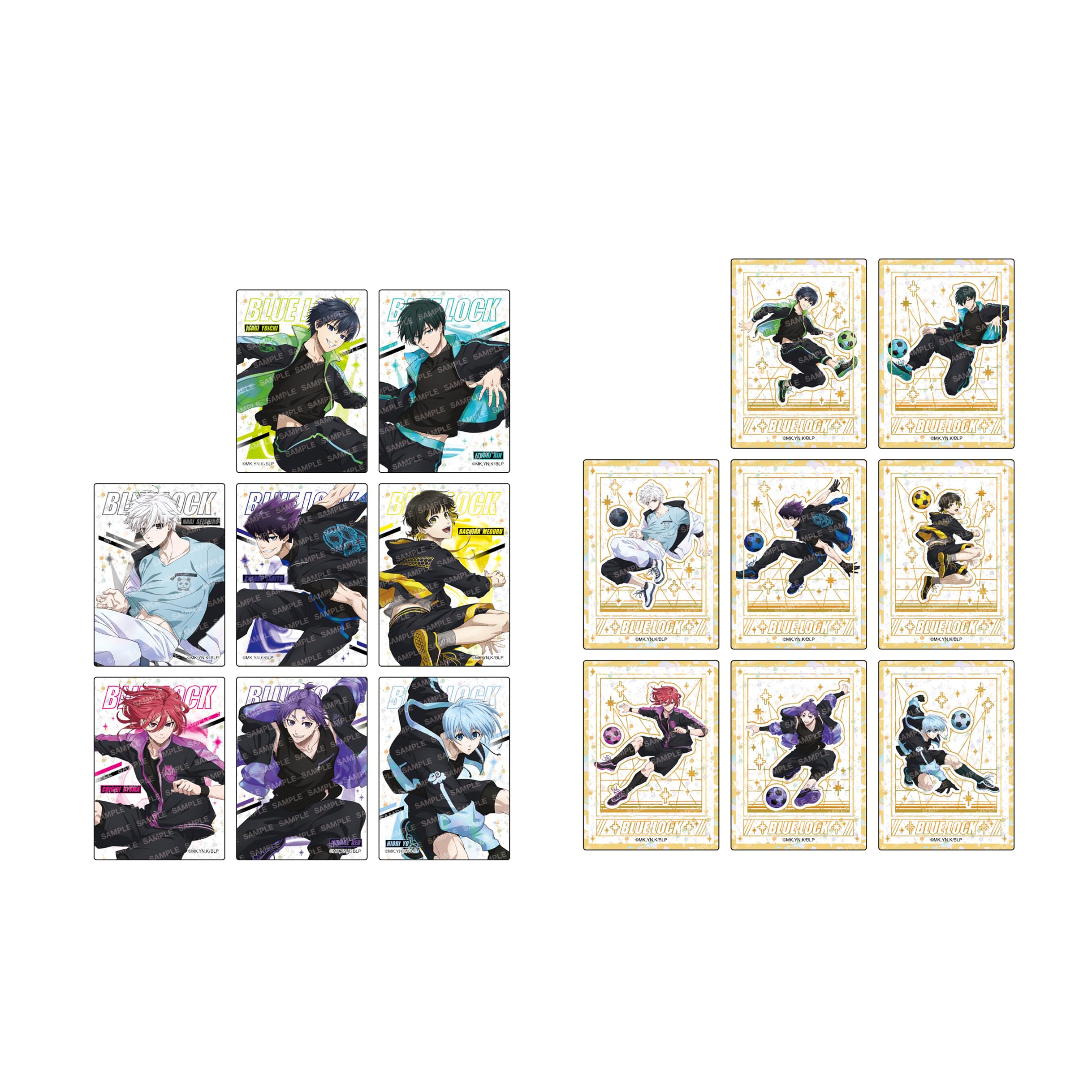 

Коллекция прозрачных голографических карточек Blue Lock Ночной футбол Коробка 9 штук