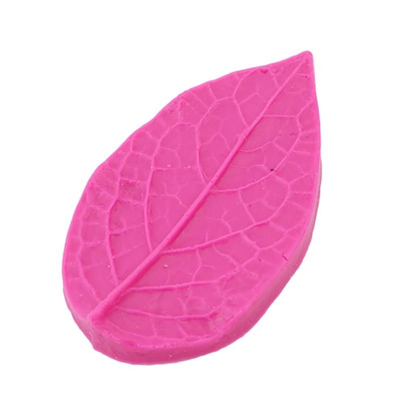 2PCs/ Lot Leaf Shaped Silicone Mold Soap Fondant Cake 3D Food Grade Silicone Mould Cake Decorating