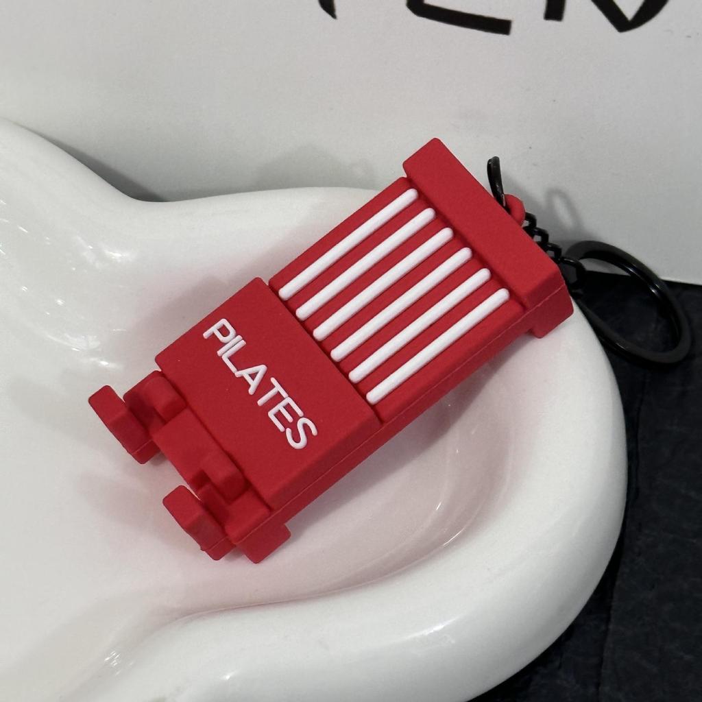 Miu Series Dumbbell Plate Keychain: Trendy Fitness Accessory & Sports Jewelry Gift