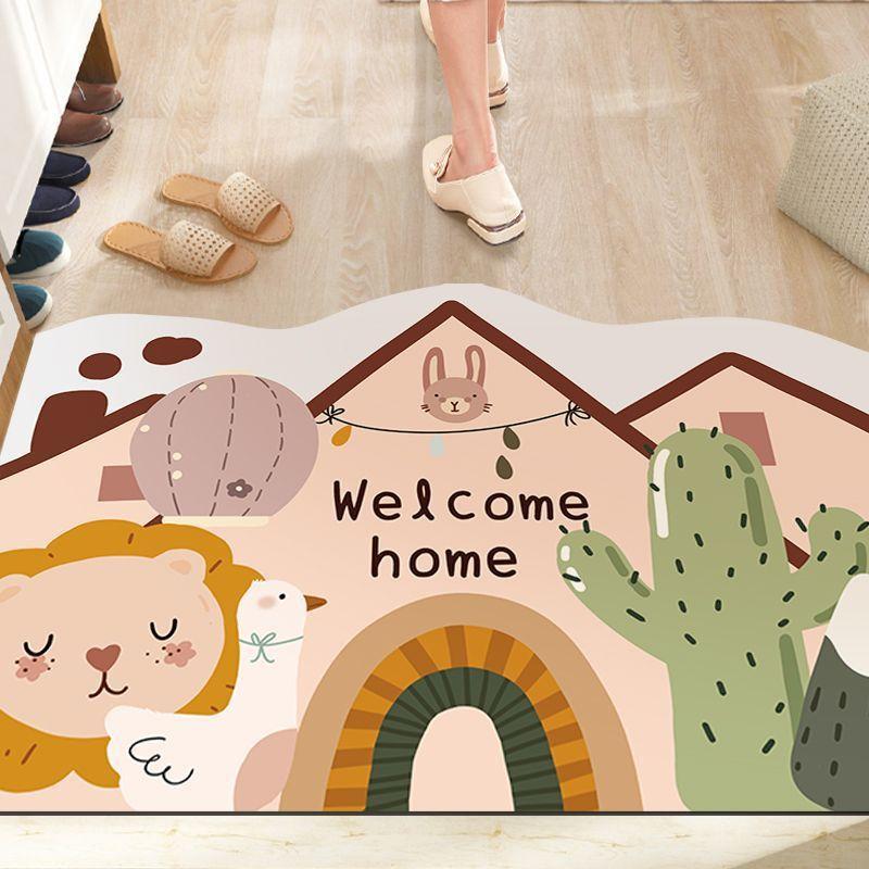 Cartoon Can Love The Home Door Mat Door Dirty Anti-slip Mat Into The Door Porch Can Be Cut Carpet