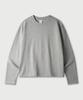 JEMUT Boy Crop Long Sleeve T-Shirt Gray Kjlt2672