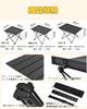 Camping Table Aluminum Roll Table Outdoor Hiking Camping Table Compact Picnic Table Aluminum Camping Table Foldable BBQ Ultra Lightweight Storage Bag