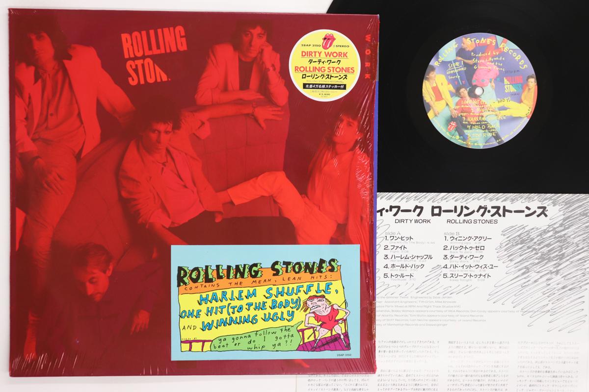 LP Record ROLLING STONES Dirty Work 28AP3150 ROLLING STONES 1986 Japan Rock Used