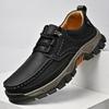 Herrskor retro stor huvud läder skor platå bekväma utomhus sport och fritid herrskor