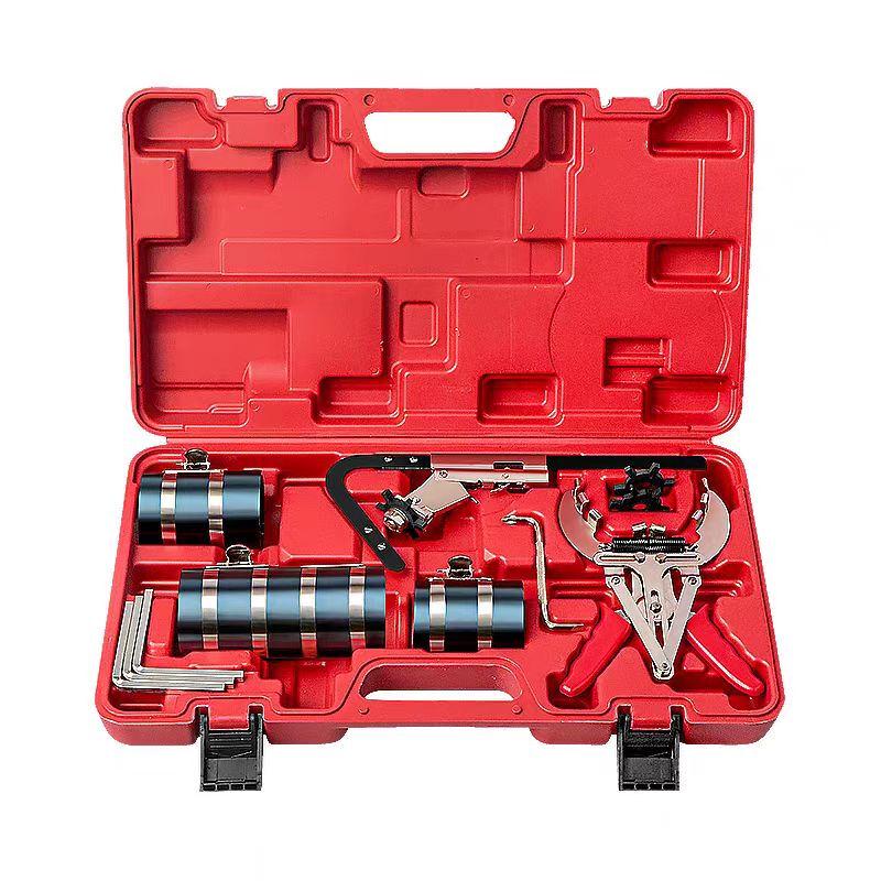 Automotive Piston Ring Compressor & Carbon Cleaning Tool Set 6-inch Compressor 12-piece Set