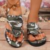 Fashion 2025 Summer Women Slippers Platform Sandals Fashion Open Toe Shoes Slip on Colorful Beach Shoe Ethnic Style Lightweight Slippers