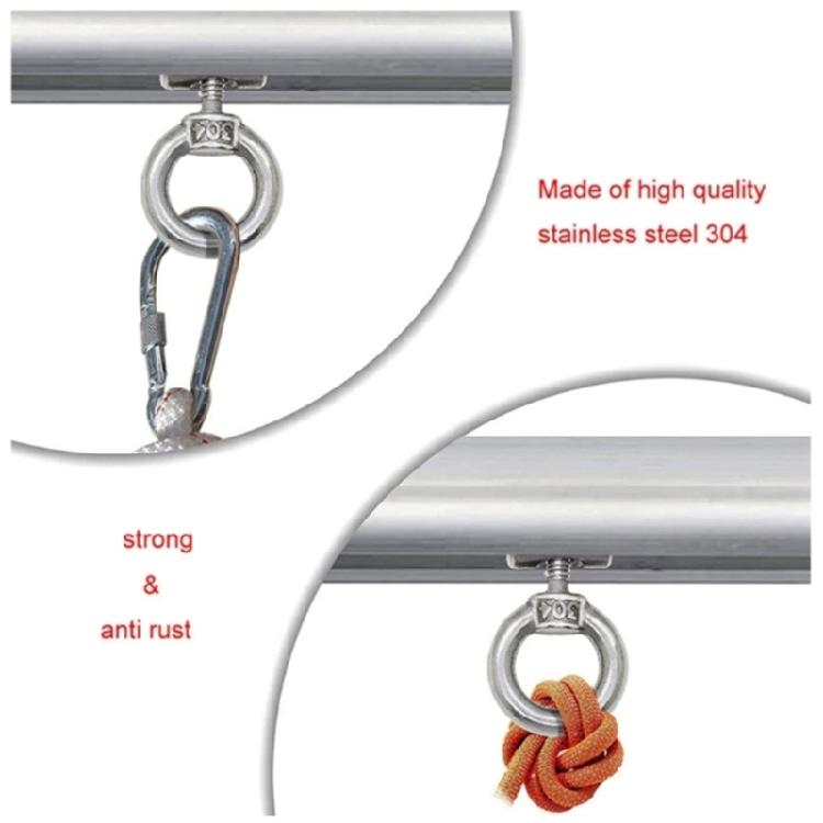 Awning Rail Stoppers 6mm Stops Motorhome Campervan Campers Stainless Steel Parts Awning Rail Stopper with Carabiners