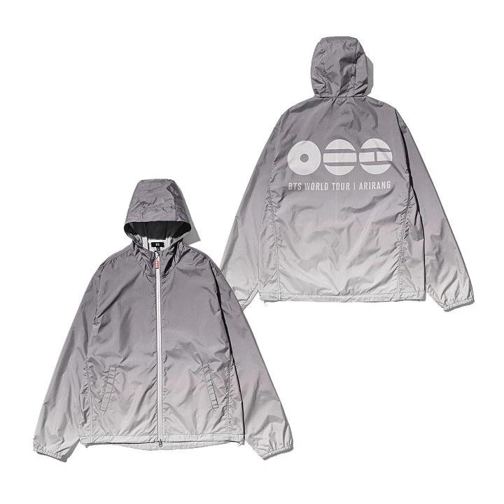 

BTS Світовий Тур ARIRANG Офіційний Мерч ЯПОНСЬКИЙ ОБМЕЖЕНИЙ MD (S Size) Wind Jacket (Gray)