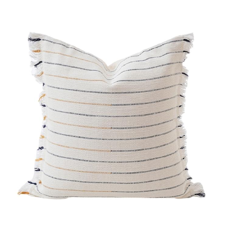 Handcrafteds Cotton Polyester Blend Decorative Pillow Cover Pillowcase Embellished With Timelessly Crochet Detailing