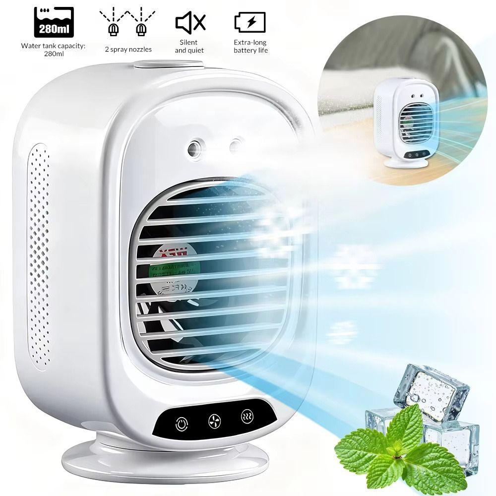 3-Gear Regulating Portable Air Conditioner USB Charging USB Air Cooler Electric Fan Dormitory Use