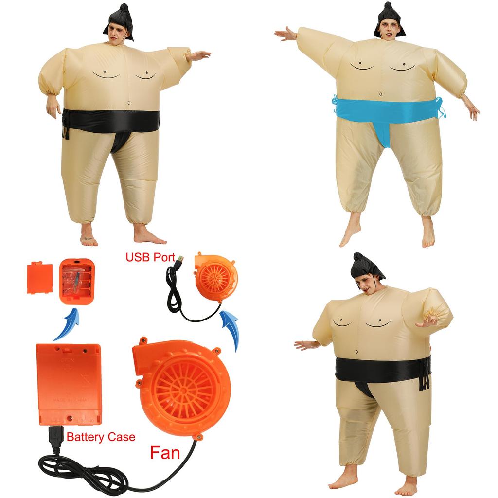 Costum gonflabil unic de luptător sumo, excelent pentru copii și adulți la fiecare celebrare