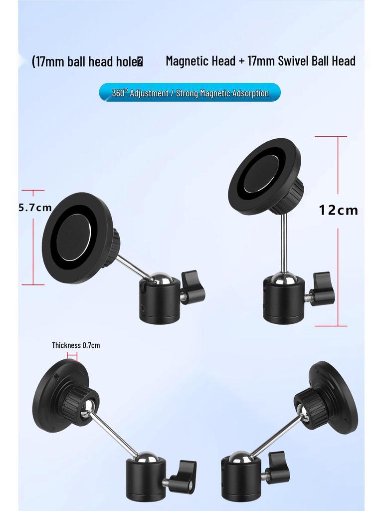 360° Rotating Magnetic Mount for Phones & Tablets - Live Streaming & Car Vent Use
