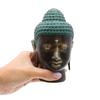 Buddha Head Large Antique Brass