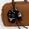 Cute Cartoon Black Cat Keychain Bag Pendant Backpack Hanging Ornaments Lovely Small Cat Doll Animal Car Keyring Kids Gift