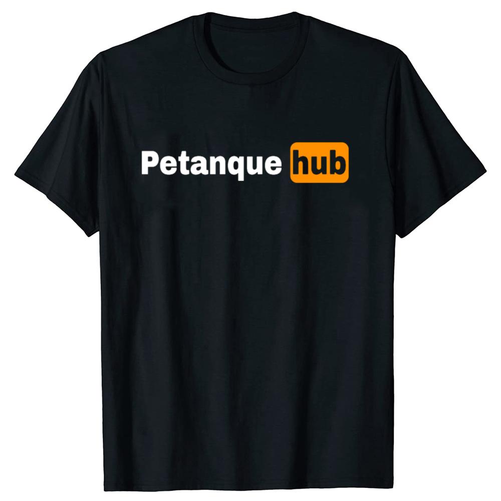 Lustige Boule Petanque Hub Klassische Grafik T-Shirts Herren Damenmode Lässiges T-Shirt 100% Baumwolle Lockeres Oversize T-Shirt