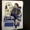 Used Japan National Soccer Team Keito Nakamura Autographed Photo Card SAMURAI BLUE