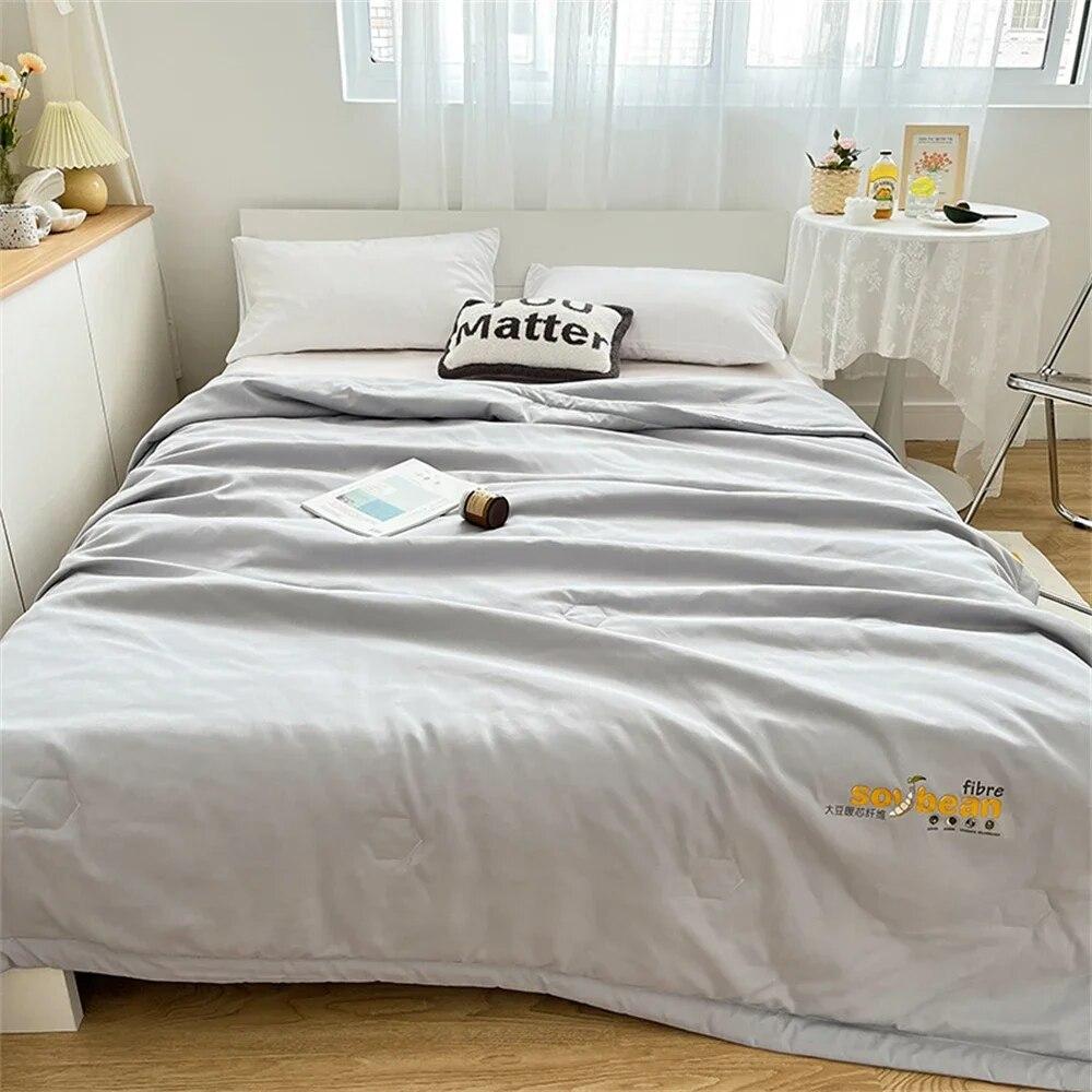 Cotton Summer Quilt Comforter Bed Thin Quilts Blankets for Bedroom Camping Home Sofa Air Conditioning Office Nap Throw Blanket